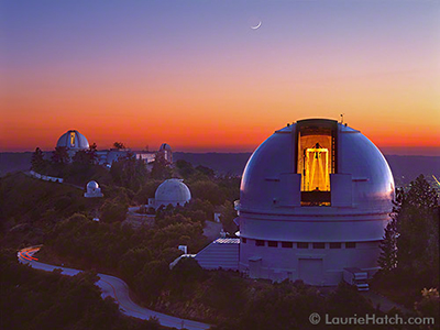 Lick Observatory Domes at Dusk